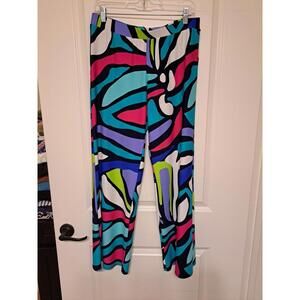 Jude Connally Pull On Pants Multicolor Sz M EUC